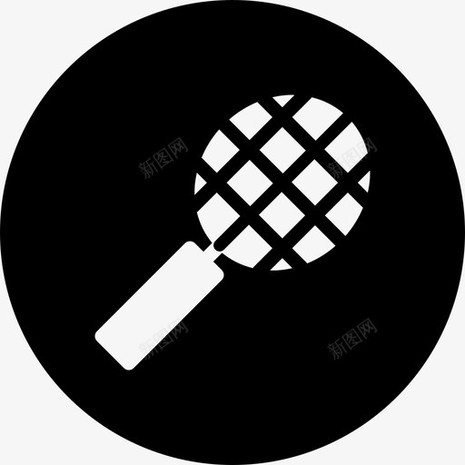 球拍网球网球拍图标svg_新图网 https://ixintu.com 球拍 网球 网球拍 运动圆球