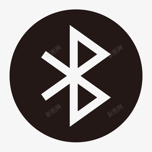 bluetooth-蓝牙-1svg_新图网 https://ixintu.com bluetooth-蓝牙-1 填充 单色 扁平 简约