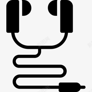 耳机音频耳塞图标图标