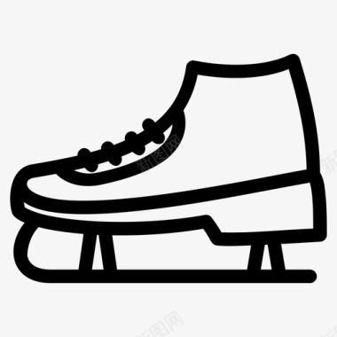 溜冰鞋冰图标图标