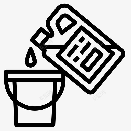 清洁剂化学品液体图标svg_新图网 https://ixintu.com 化学品 液体 清洁剂 清洗剂