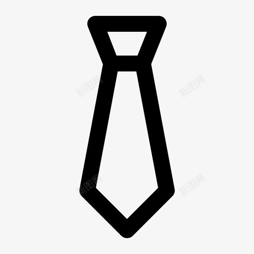 领带商务正式图标svg_新图网 https://ixintu.com 商务 工作 正式 领带