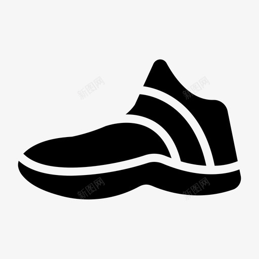 鞋篮子篮球图标svg_新图网 https://ixintu.com 图标 字形 篮子 篮球 运动鞋