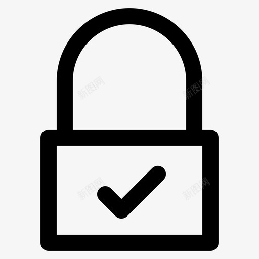 挂锁电子商务上锁图标svg_新图网 https://ixintu.com 上锁 保安 保险箱 挂锁 电子商务 线路