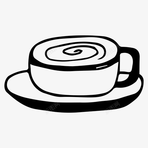 卡布奇诺咖啡杯子图标svg_新图网 https://ixintu.com 卡布奇诺 厨房 咖啡 杯子 饮料 马克杯