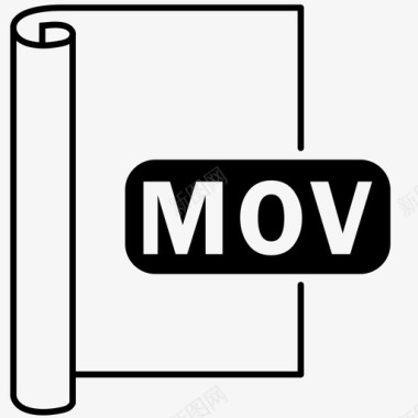 mov文件文件格式图标图标