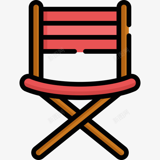 椅子烧烤17线性颜色图标svg_新图网 https://ixintu.com 椅子 烧烤 线性 颜色