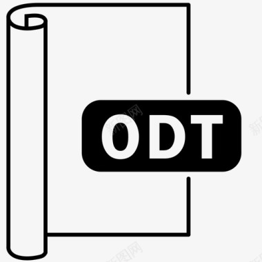 文件格式odt文件图标图标