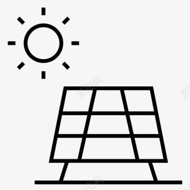 太阳能太阳能电池板工业夏普图标图标