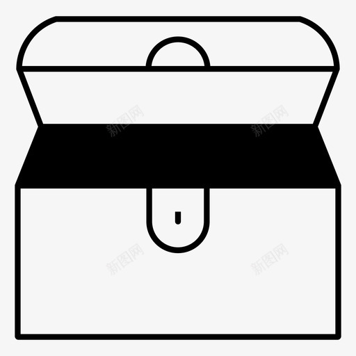 柜子盒子封闭式图标svg_新图网 https://ixintu.com 中世纪 家用设备 封闭式 小盒子 柜子 盒子
