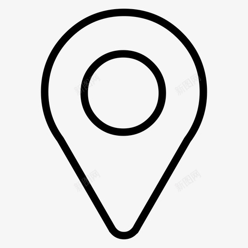 别针地图针图标svg_新图网 https://ixintu.com 别针 地图
