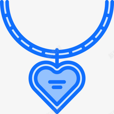 项链珠宝17蓝色图标图标