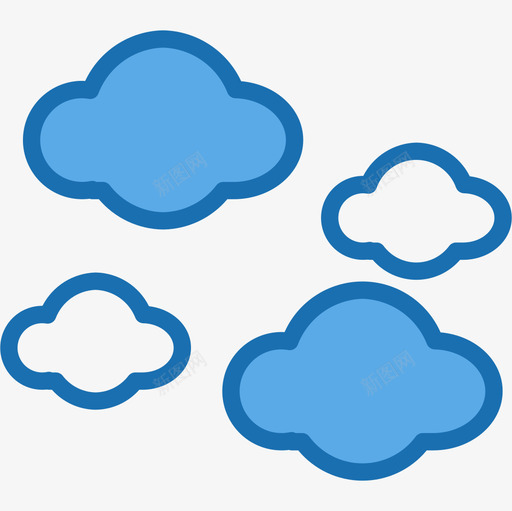 云机场70蓝色图标svg_新图网 https://ixintu.com 机场 蓝色