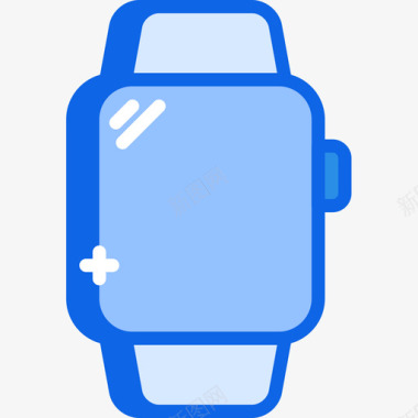 手表tech16蓝色图标图标