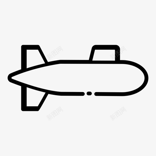 潜艇军用海军图标svg_新图网 https://ixintu.com 军用 战争 海军 潜艇 运输