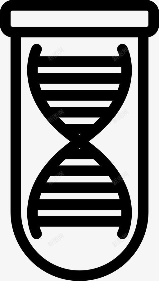 试管生物学dna图标svg_新图网 https://ixintu.com dna 实验室 生物学 科学 试管