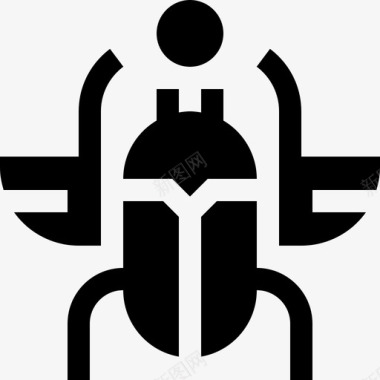 圣甲虫埃及3填充图标图标