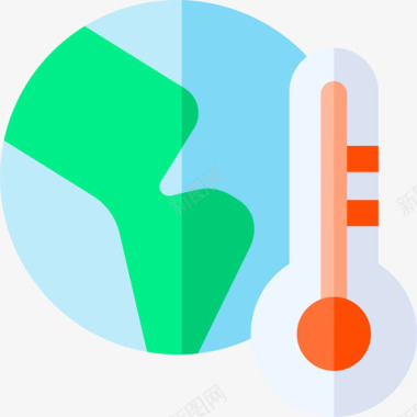 温度天气174平坦图标图标