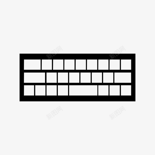 键盘计算机技术图标svg_新图网 https://ixintu.com 工作 技术 电气 类型 计算机 键盘
