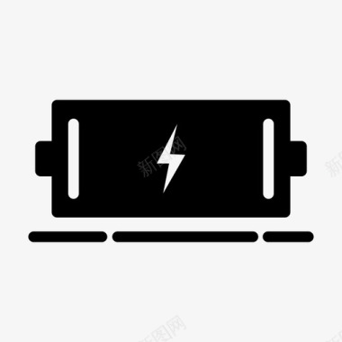 电池电力能源图标图标