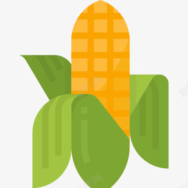 玉米农场20平坦图标图标