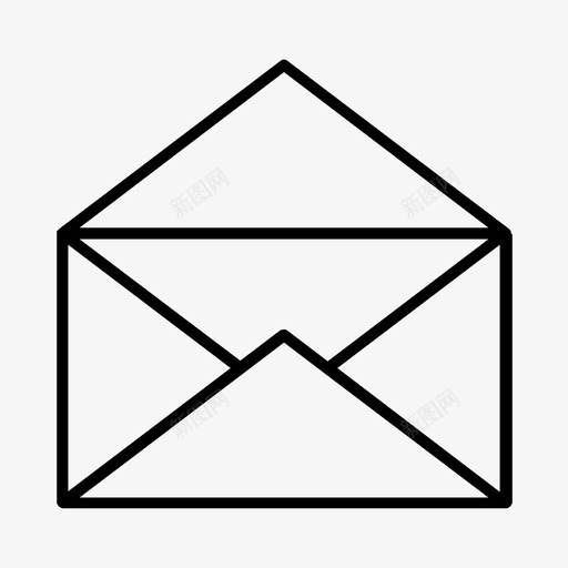 公开信电子邮件信封图标svg_新图网 https://ixintu.com 信封 公开信 电子邮件 留言