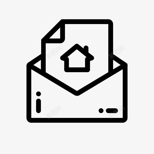 物业邮件广告房屋垃圾邮件图标svg_新图网 https://ixintu.com 公寓和物业概要 垃圾邮件 房屋 物业邮件广告