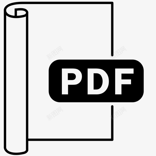 pdf文件文件格式图标svg_新图网 https://ixintu.com pdf pdf文件 可移植 文件 文件格式 文件格式3