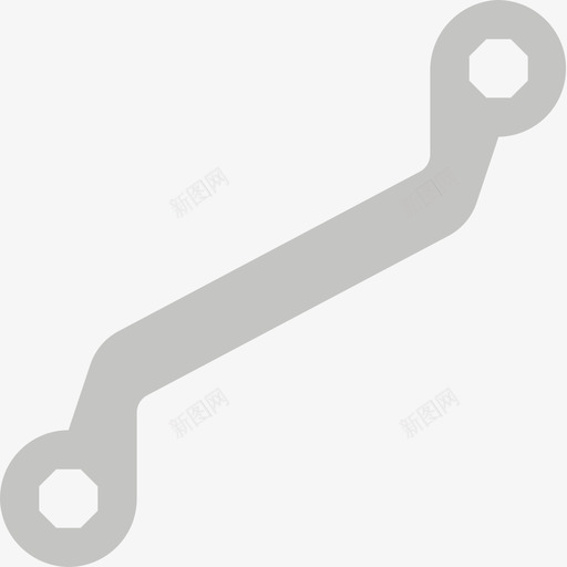 52号工具平头扳手图标svg_新图网 https://ixintu.com 52号 工具 平头 扳手