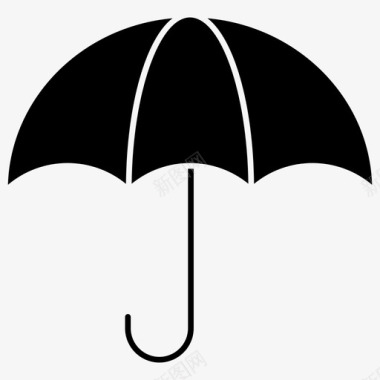 伞安全安全标志图标图标