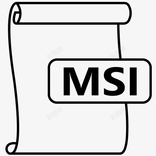 msi文件文件格式图标svg_新图网 https://ixintu.com msi 安装 文件 格式 程序