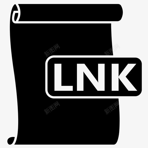 lnk文件文件格式图标svg_新图网 https://ixintu.com lnk lnk文件 快捷方式 文件 文件格式