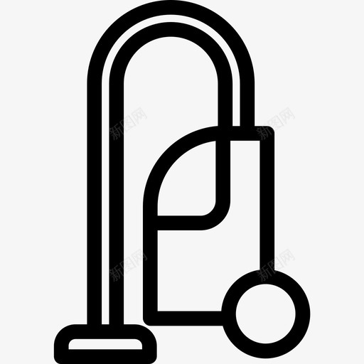 吸尘器电器3线性图标svg_新图网 https://ixintu.com 吸尘器 电器3 线性