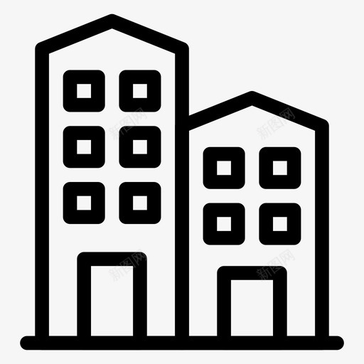 办公建筑商业图标svg_新图网 https://ixintu.com 办公 办公线图标第一卷 商业 建筑 房地产
