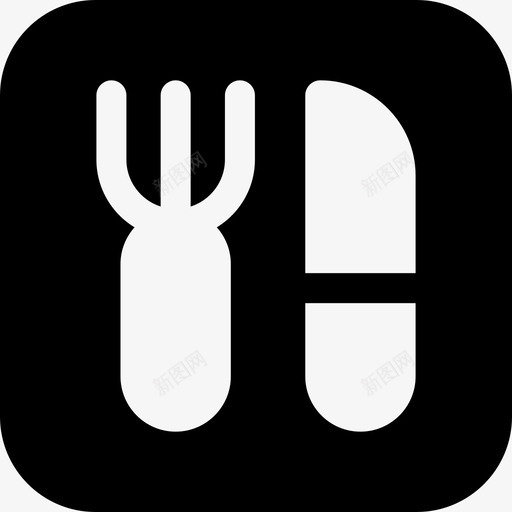 餐具大学20填充图标svg_新图网 https://ixintu.com 填充 大学 餐具