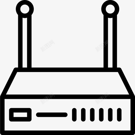 Wifi路由器硬件13线性图标svg_新图网 https://ixintu.com Wifi 硬件 线性 路由器