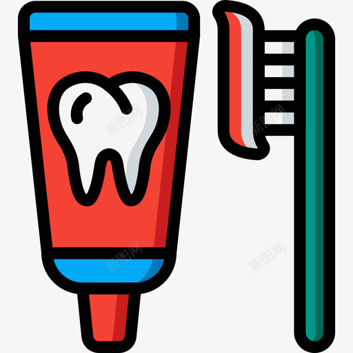 牙刷牙科学8线性颜色图标svg_新图网 https://ixintu.com 牙刷 牙科 科学 线性 颜色