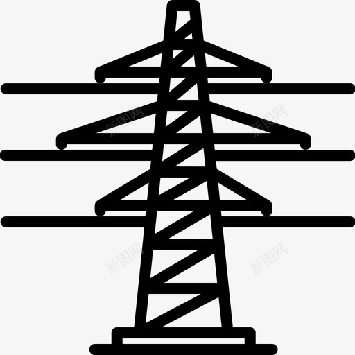 电力线电工电力图标svg_新图网 https://ixintu.com 电力 电力线 电工 邮政