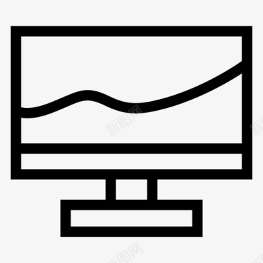 电视技术电视机图标图标