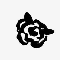 该公司的老学校玫瑰美丽花朵图标高清图片