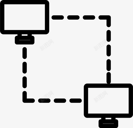 网络通信计算机图标svg_新图网 https://ixintu.com 互联网 网络 计算机 通信