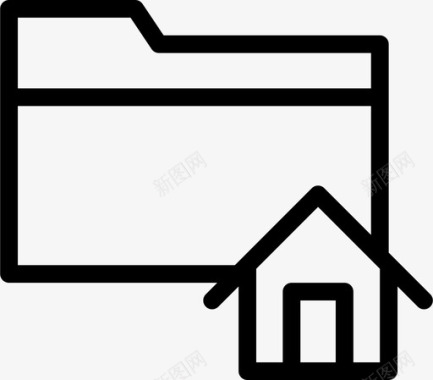 文件夹家房子图标图标