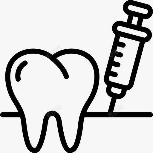牙齿牙科学4线形图标svg_新图网 https://ixintu.com 牙科 牙齿 科学 线形