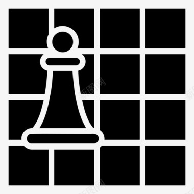 棋盘棋类游戏棋子图标图标