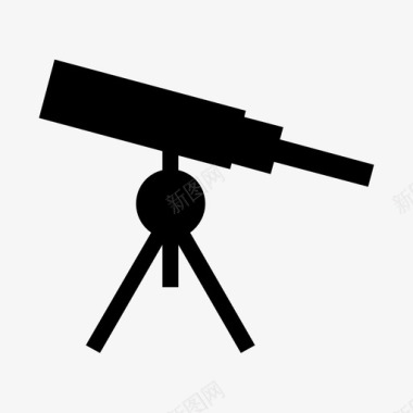 望远镜天文直径图标图标