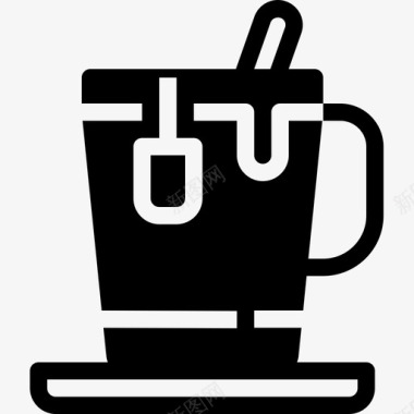 咖啡商务必备元素2填充图标图标