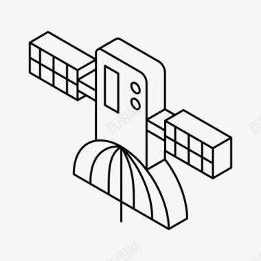 卫星通信空间图标图标