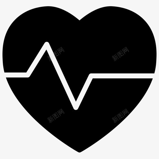 心跳血压心率图标svg_新图网 https://ixintu.com 医疗器械2制动液 心率 心跳 脉搏 血压