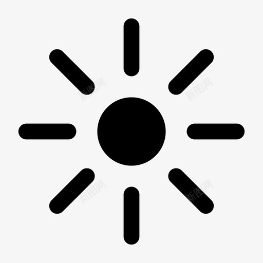 太阳白天的太阳完全的太阳图标svg_新图网 https://ixintu.com ui 太阳 完全 早晨 炎热 白天 阳光