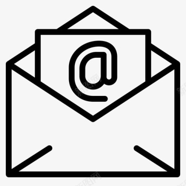 电子邮件通信消息图标图标
